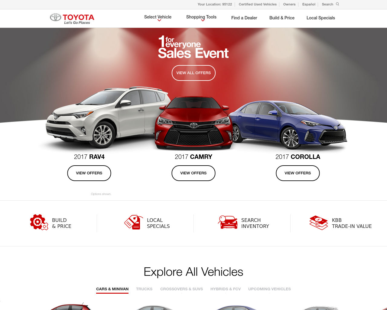 Image site toyota.us in 1280x1024